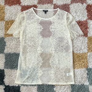 Express Sheer Lace Top